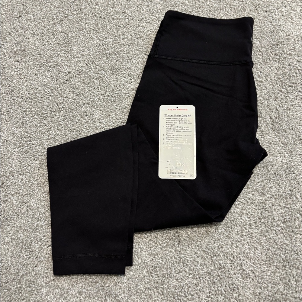 lululemon wunder under crop HR
